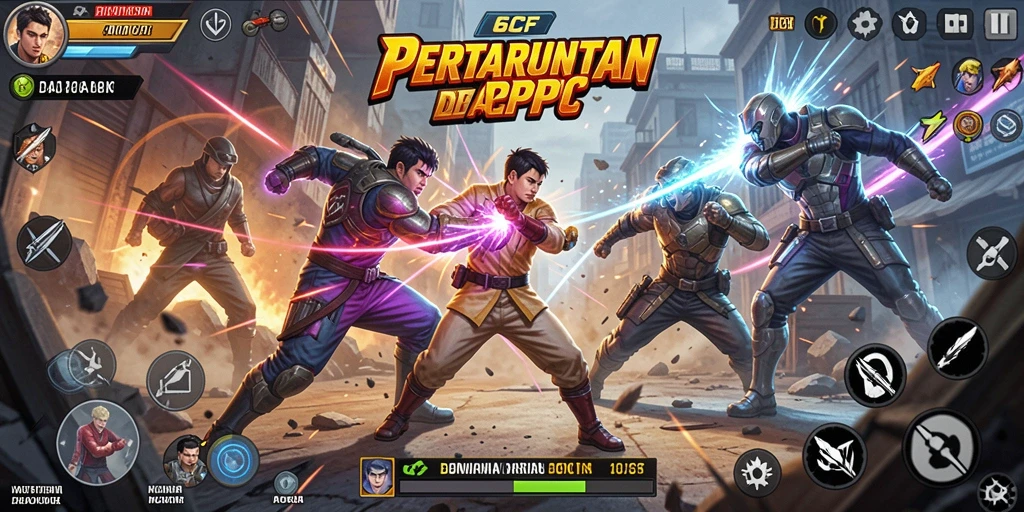 Screenshot gameplay 6CF menampilkan aksi seru dan grafis memukau.