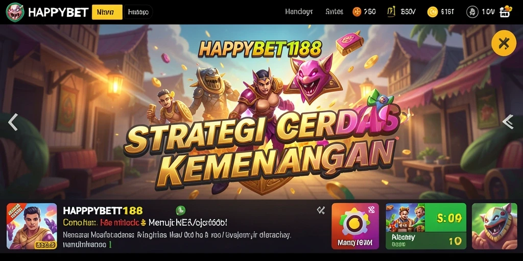 Screenshot utama menunjukkan gameplay Strategi yang mendebarkan.