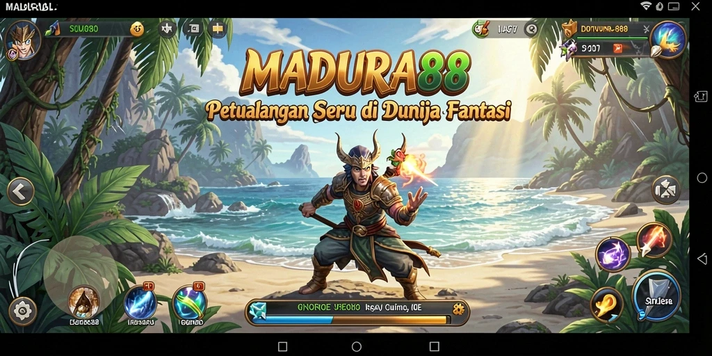Screenshot gameplay <strong>MADURA88</strong> menampilkan aksi seru dalam petualangan yang mendebarkan.
