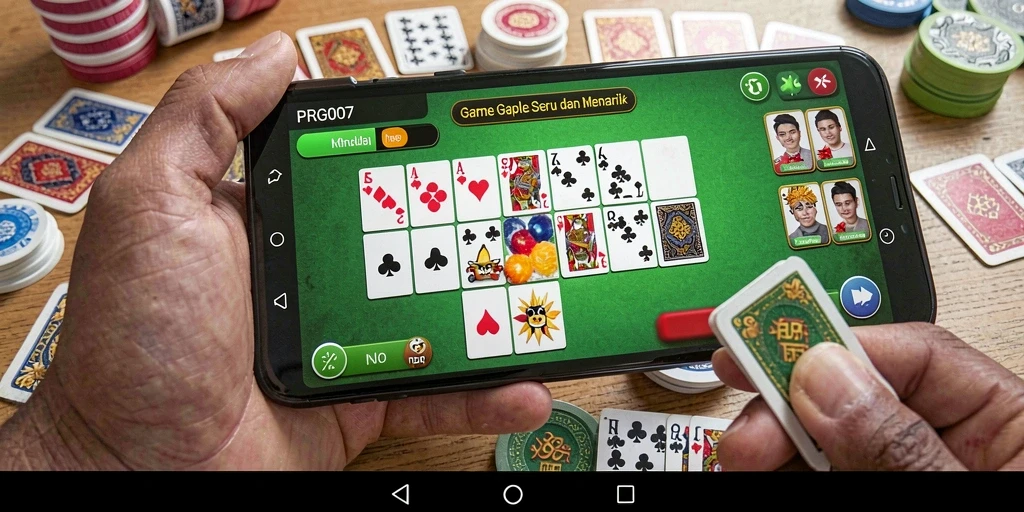 Tampilan gameplay seru Gaple di PRG007 yang menghibur.