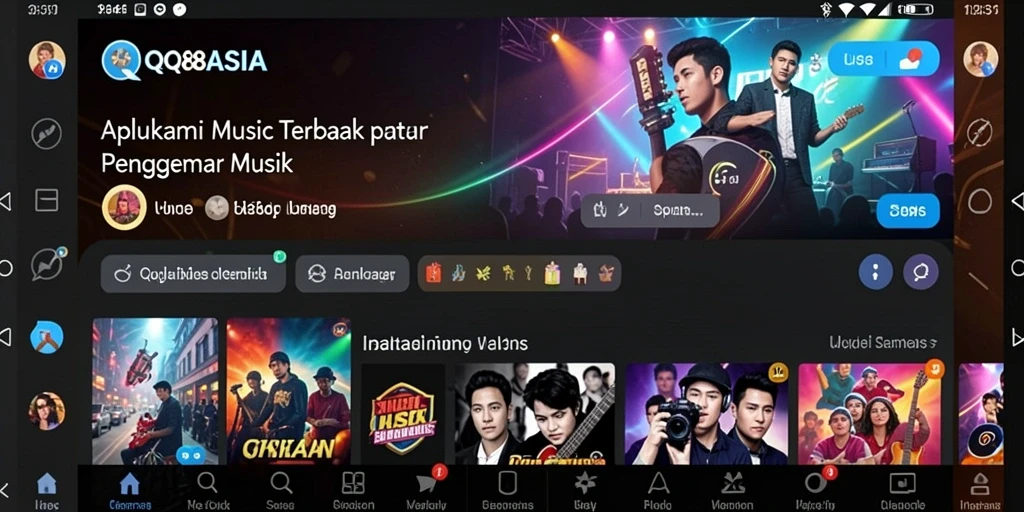 Tampilan menarik dari gameplay QQ88ASIA yang menampilkan cara bermain musik dengan seru.