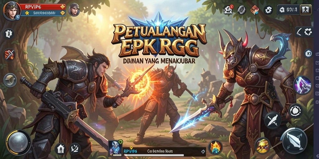 Screenshot RPVIP6 menampilkan karakter dan lingkungan dalam RPG yang fantastis.