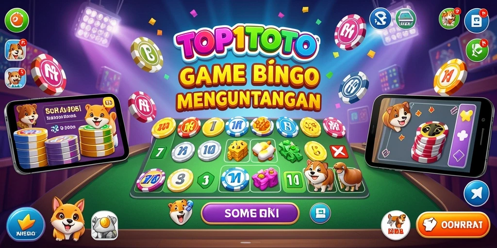 Tangkapan layar utama menunjukkan gameplay Bingo yang menarik dan interaktif.